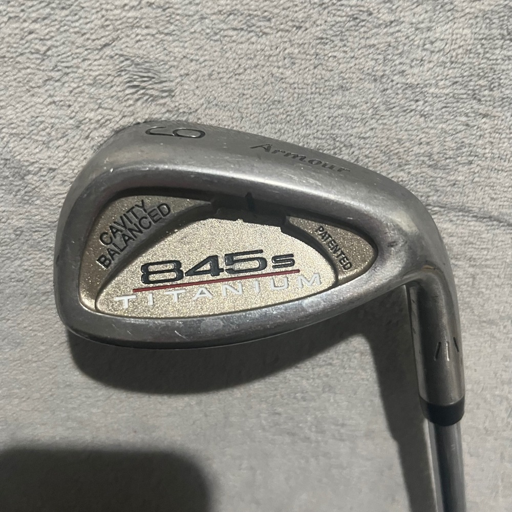 Tommy Armour 845s Titanium 9 Iron Cavity Balanced Tour Step 3 Steel Shaft